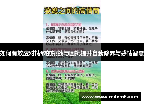 如何有效应对情敌的挑战与困扰提升自我修养与感情智慧